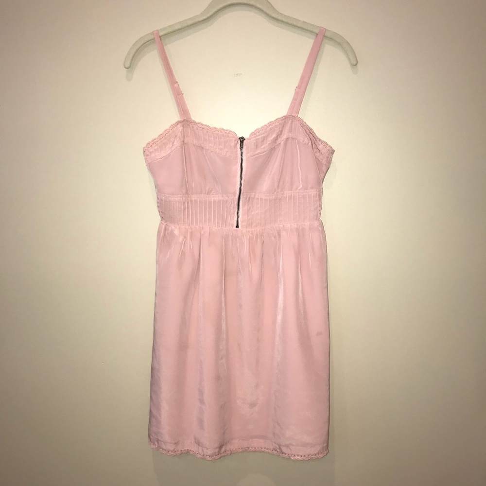 Pink mini dress